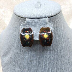 Vintage Mid-Century Cosmic Design Screw back earrings